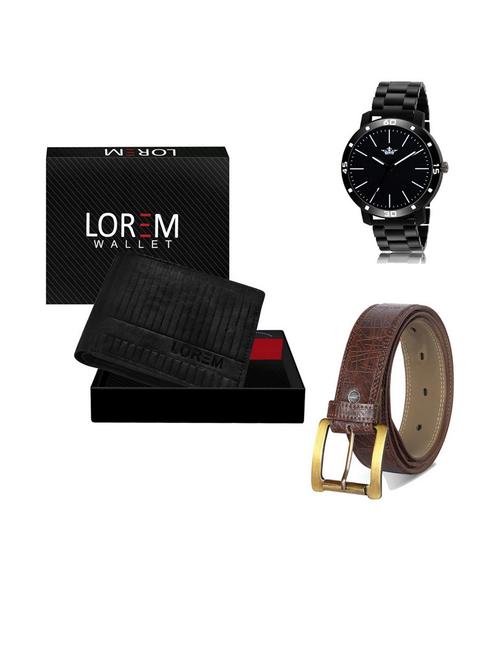 belt, wallet & watch gift combo - 19542636 - Very Small Image - 1