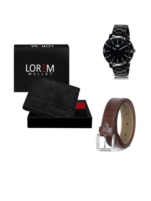 belt, wallet & watch gift combo - 19542637 - Very Small Image - 1