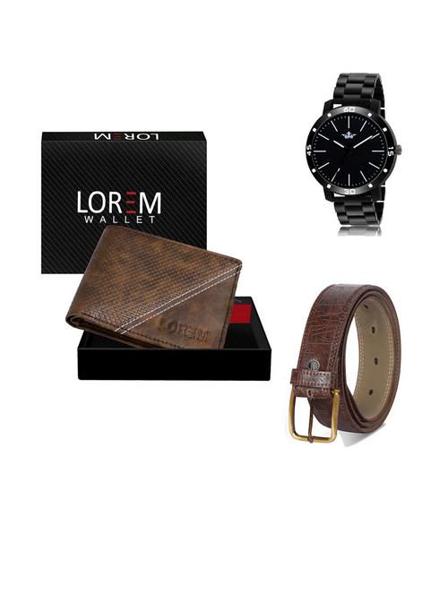 belt, wallet & watch gift combo - 19542644 - Very Small Image - 1