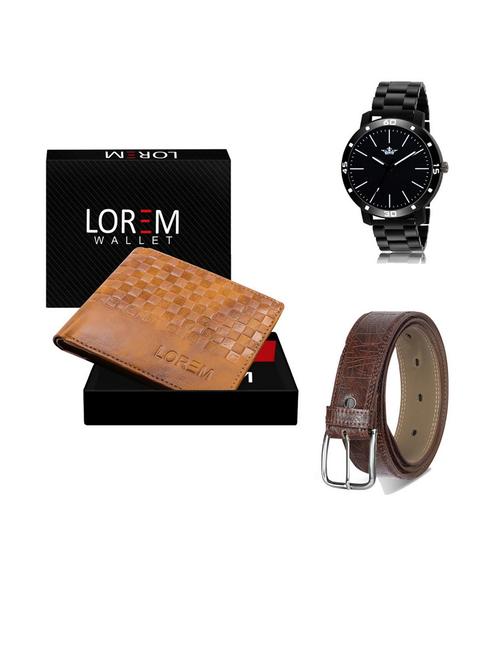 belt, wallet & watch gift combo - 19542675 - Very Small Image - 1