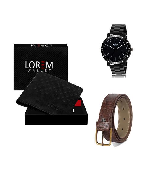 belt, wallet & watch gift combo - 19542686 - Very Small Image - 1