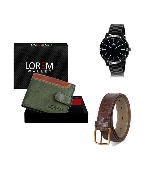 belt, wallet & watch gift combo - 19542728 - Very Small Image - 1