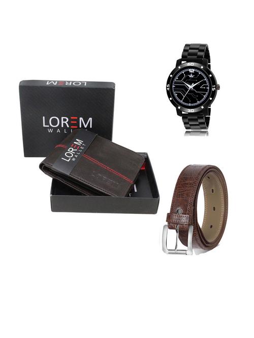belt, wallet & watch gift combo - 19542763 - Very Small Image - 1