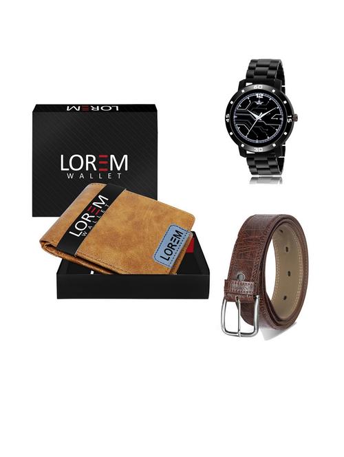 belt, wallet & watch gift combo - 19542789 - Very Small Image - 1