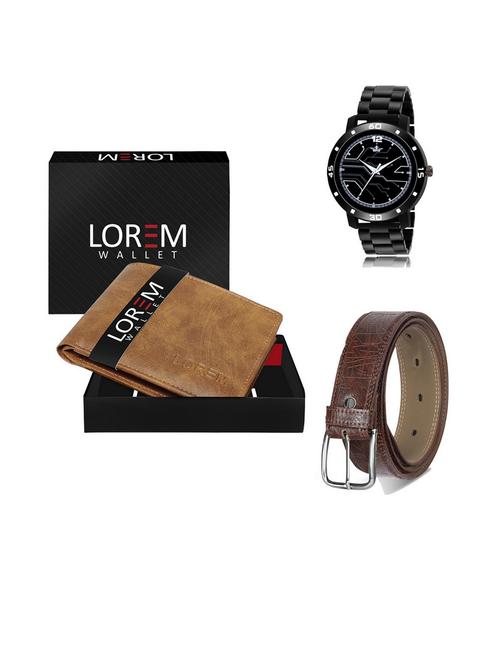 belt, wallet & watch gift combo - 19542801 - Very Small Image - 1