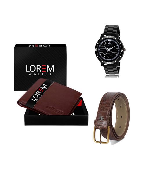 belt, wallet & watch gift combo - 19542806 - Very Small Image - 1