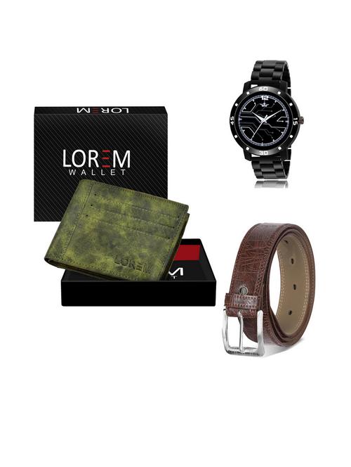 belt, wallet & watch gift combo - 19542827 - Very Small Image - 1