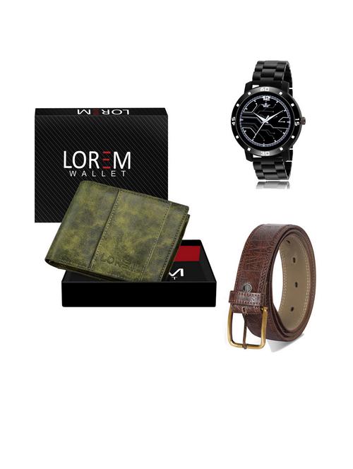 belt, wallet & watch gift combo - 19542830 - Very Small Image - 1