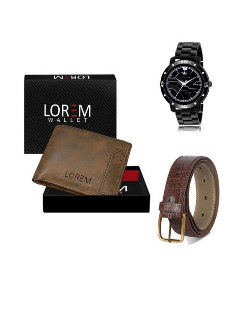 belt, wallet & watch gift combo - 19542866 - Very Small Image - 1