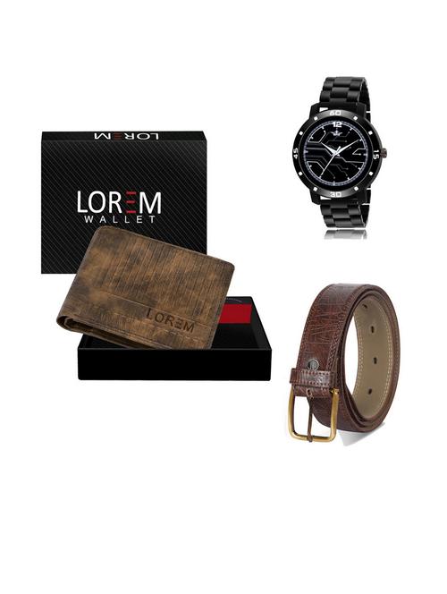 belt, wallet & watch gift combo - 19542890 - Very Small Image - 1