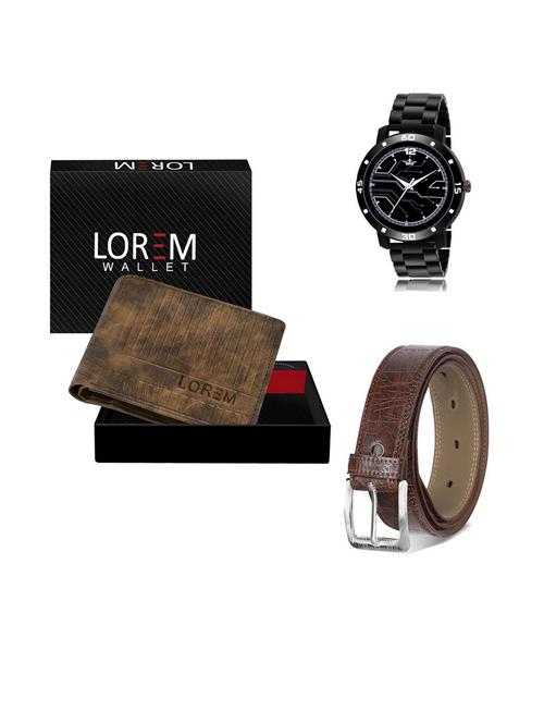 belt, wallet & watch gift combo - 19542893 - Very Small Image - 1