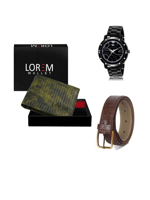 belt, wallet & watch gift combo - 19542902 - Very Small Image - 1