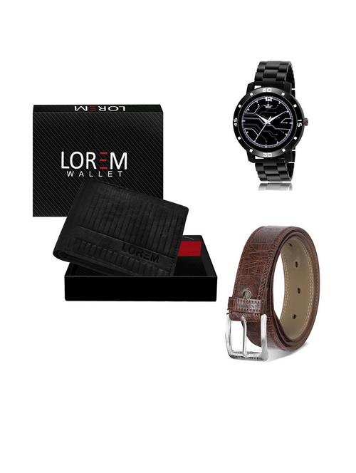belt, wallet & watch gift combo - 19542911 - Very Small Image - 1