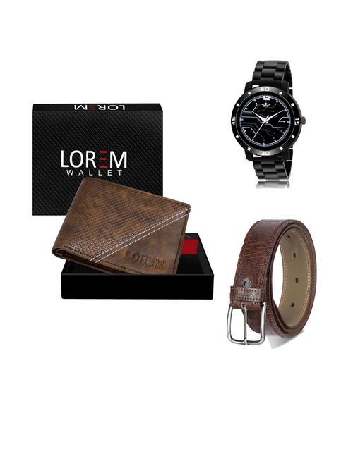 belt, wallet & watch gift combo - 19542915 - Very Small Image - 1