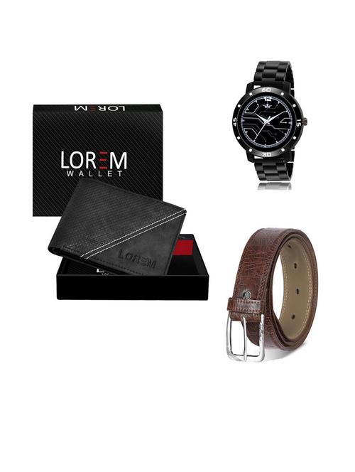 belt, wallet & watch gift combo - 19542934 - Very Small Image - 1