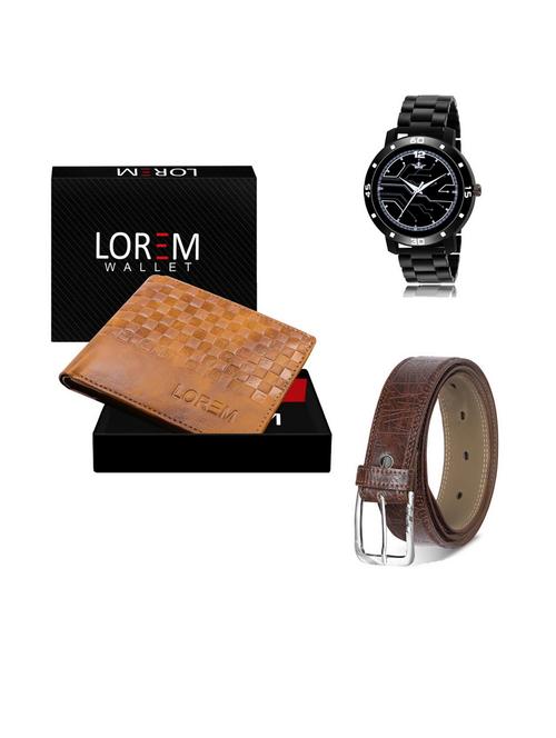 belt, wallet & watch gift combo - 19542946 - Very Small Image - 1