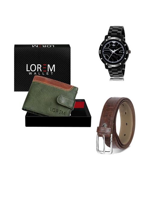 belt, wallet & watch gift combo - 19543000 - Very Small Image - 1