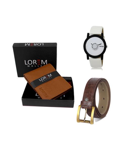 belt, wallet & watch gift combo - 19543008 - Very Small Image - 1