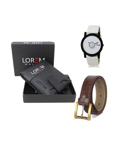 belt, wallet & watch gift combo - 19543038 - Very Small Image - 1