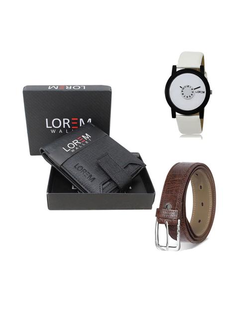 belt, wallet & watch gift combo - 19543042 - Very Small Image - 1