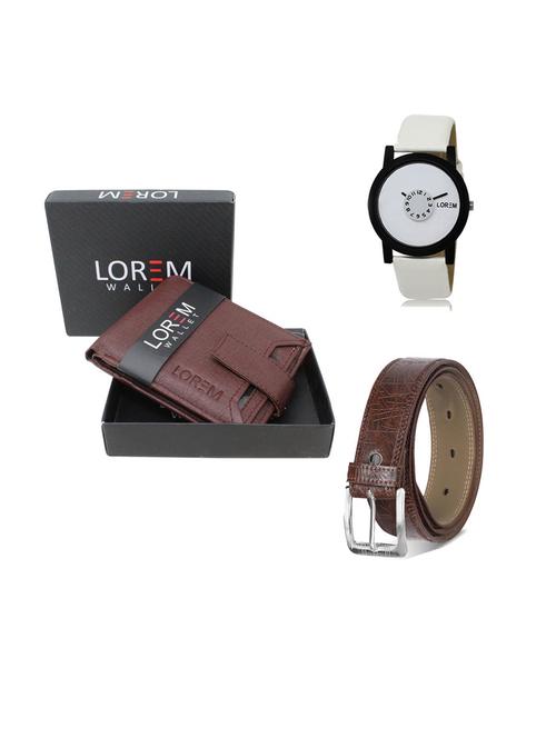 belt, wallet & watch gift combo - 19543049 - Very Small Image - 1