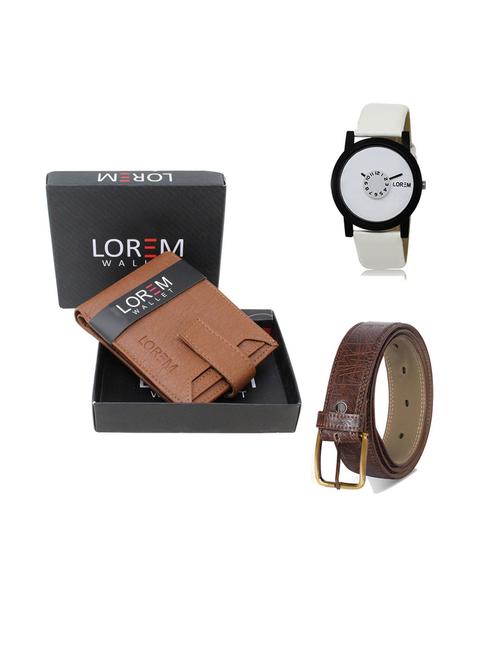 belt, wallet & watch gift combo - 19543052 - Very Small Image - 1
