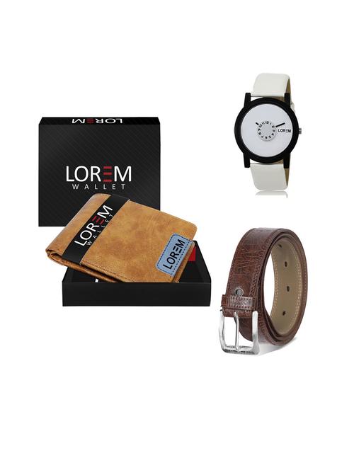belt, wallet & watch gift combo - 19543061 - Very Small Image - 1