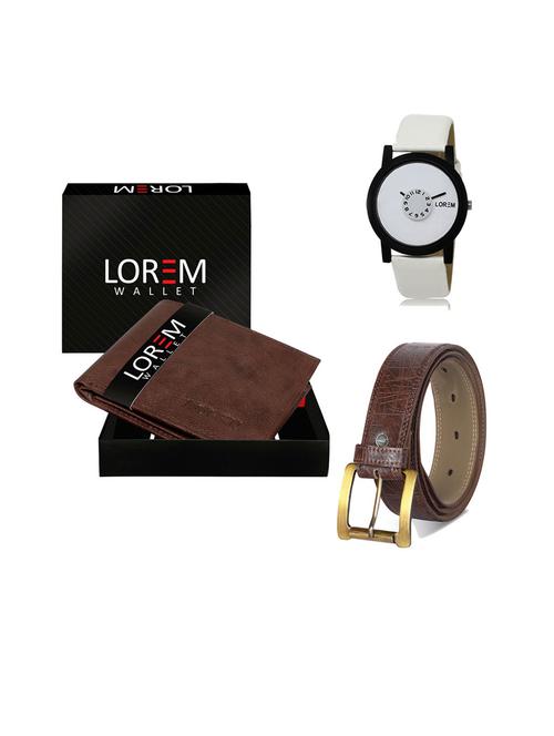 belt, wallet & watch gift combo - 19543062 - Very Small Image - 1