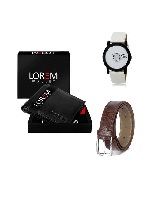 belt, wallet & watch gift combo - 19543084 - Very Small Image - 1