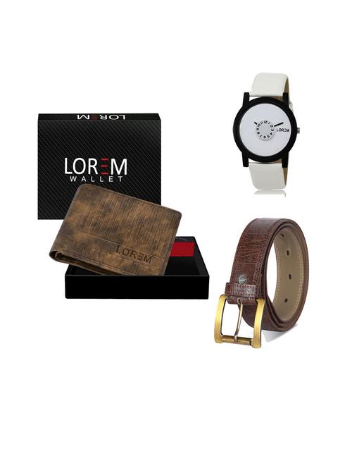 belt, wallet & watch gift combo - 19543158 - Very Small Image - 1