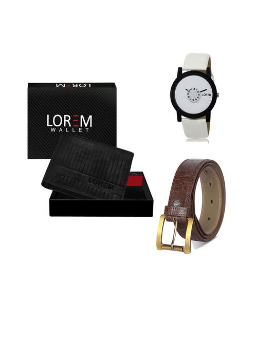 belt, wallet & watch gift combo - 19543176 - Very Small Image - 1