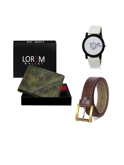 belt, wallet & watch gift combo - 19543194 - Very Small Image - 1