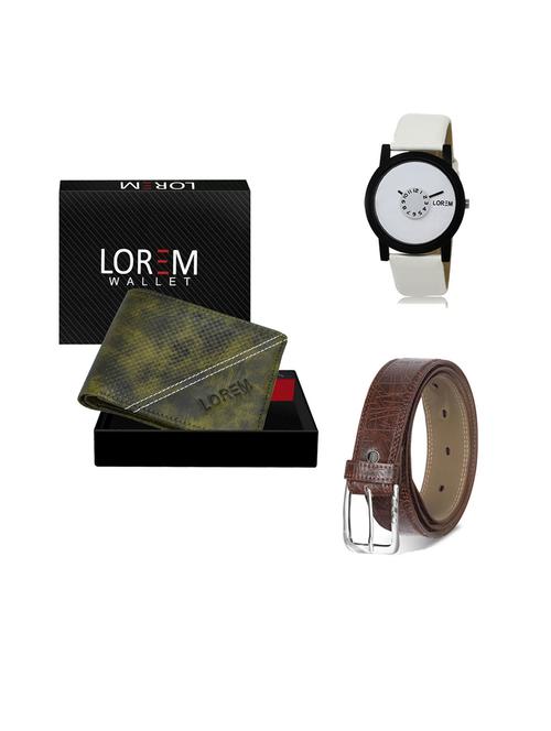 belt, wallet & watch gift combo - 19543198 - Very Small Image - 1