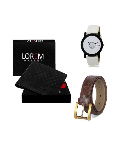 belt, wallet & watch gift combo - 19543224 - Very Small Image - 1
