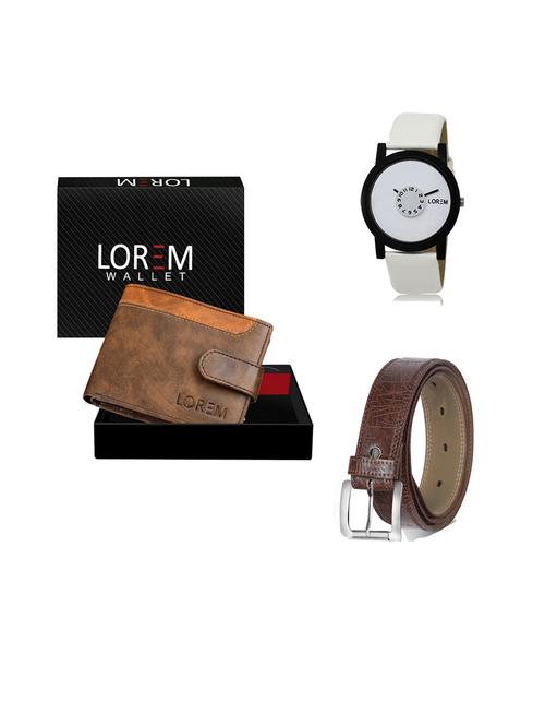 belt, wallet & watch gift combo - 19543255 - Very Small Image - 1