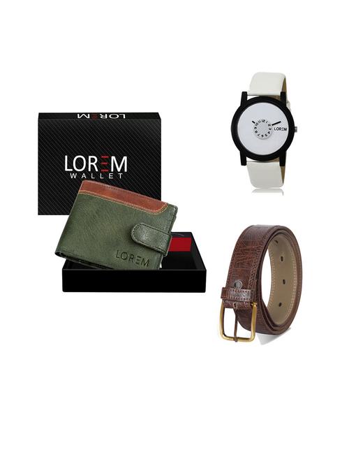 belt, wallet & watch gift combo - 19543268 - Very Small Image - 1