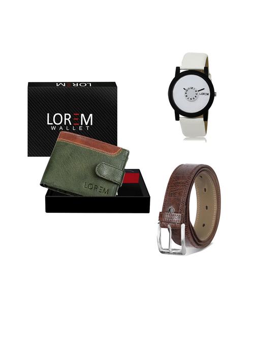 belt, wallet & watch gift combo - 19543271 - Very Small Image - 1