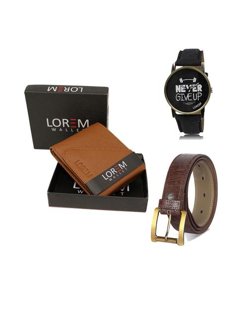 belt, wallet & watch gift combo - 19543272 - Very Small Image - 1