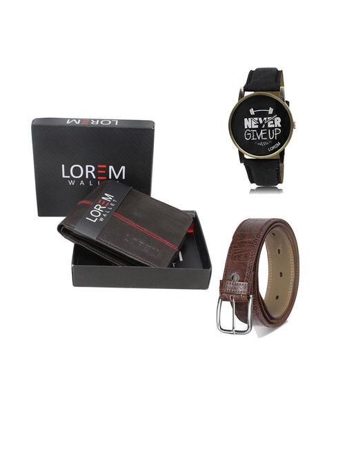 belt, wallet & watch gift combo - 19543305 - Very Small Image - 1