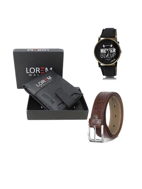 belt, wallet & watch gift combo - 19543313 - Very Small Image - 1