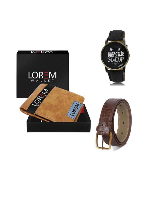 belt, wallet & watch gift combo - 19543328 - Very Small Image - 1