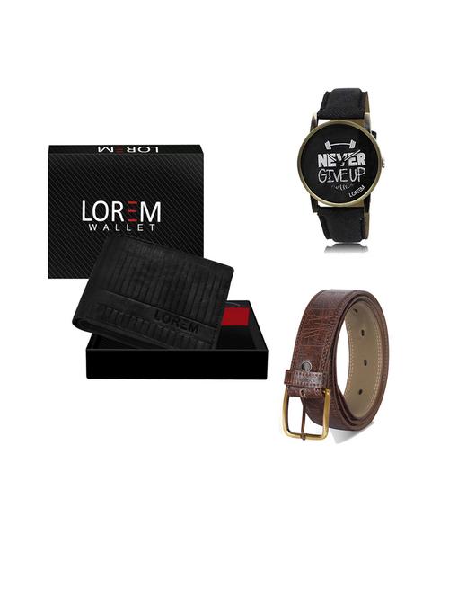 belt, wallet & watch gift combo - 19543448 - Very Small Image - 1