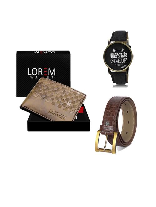 belt, wallet & watch gift combo - 19543476 - Very Small Image - 1