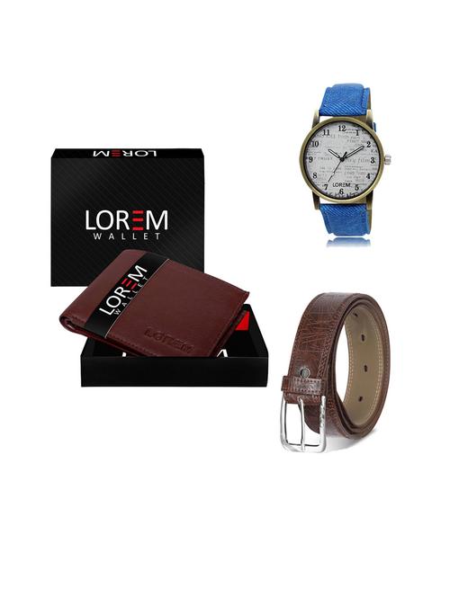 belt, wallet & watch gift combo - 19543618 - Very Small Image - 1