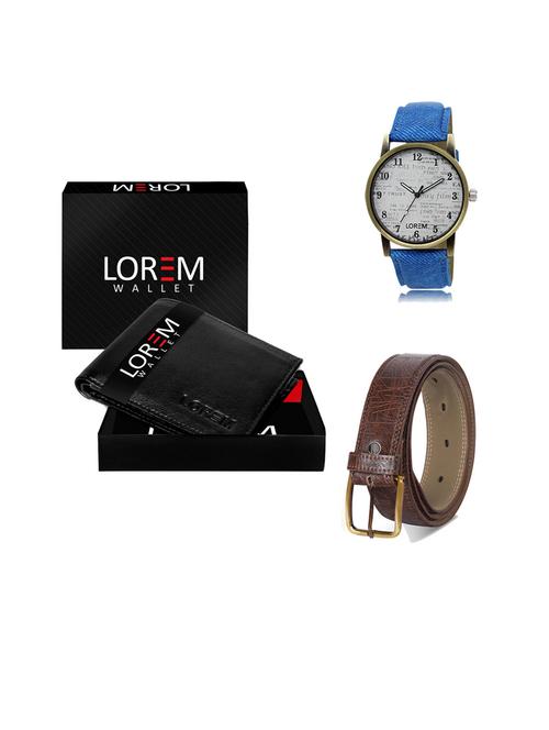 belt, wallet & watch gift combo - 19543622 - Very Small Image - 1