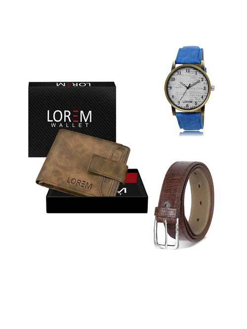 belt, wallet & watch gift combo - 19543672 - Very Small Image - 1