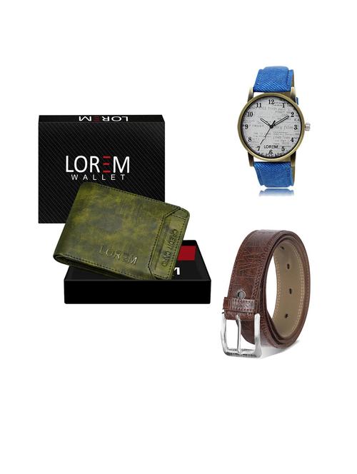 belt, wallet & watch gift combo - 19543697 - Very Small Image - 1