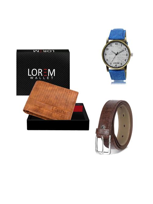 belt, wallet & watch gift combo - 19543708 - Very Small Image - 1