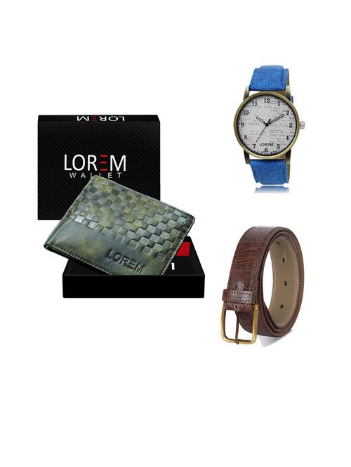 belt, wallet & watch gift combo - 19543760 - Very Small Image - 1