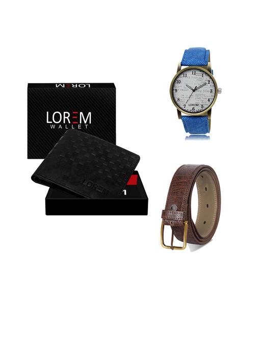 belt, wallet & watch gift combo - 19543766 - Very Small Image - 1